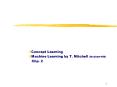 Concept Learning