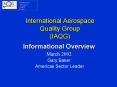 International Aerospace Quality Group IAQG