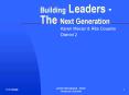 Building Leaders The Next Generation