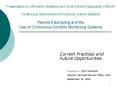 Presentation to Information Systems and Audit Control Association ISACA Continuous Improvement of Fi