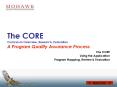 The CORE Curriculum Overview, Research, Evaluation A Program Quality Assurance Process