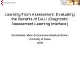 Learning From Assessment: Evaluating the Benefits of DALI Diagnostic Assessment Learning Interface