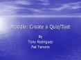 Moodle: Create a QuizTest
