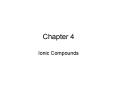 Ionic Compounds