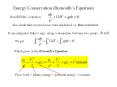 Energy Conservation Bernoullis Equation