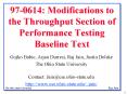 970614: Modifications to the Throughput Section of Performance Testing Baseline Text