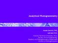 Analytical Photogrammetry