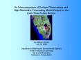 An Intercomparison of Surface Observations and HighResolution Forecasting Model Output for the Lake
