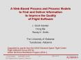 A WebBased Process and Process Models to Find and Deliver Information to Improve the Quality of Flig