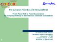 The European Food Security Group EFSG From Food Aid to Food Assistance the changing challenge to fee