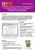 Information and Communication Technology ICT Skills for Learning: Piloting a Training and Embedding