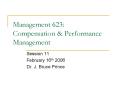 Management 623: Compensation