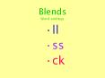 Blends Word endings
