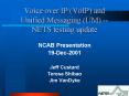 Voice over IP VoIP and Unified Messaging UM NETS testing update