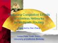 Reducing Congestion Effects in Wireless Networks by Multipath Routing