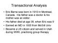 Transactional Analysis