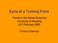 Syria at a Turning Point