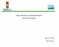 Agency Initiatives in Financial Statement