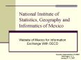 National Institute of Statistics, Geography and Informatics of Mexico
