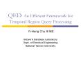 QED: An Efficient Framework for Temporal Region Query Processing