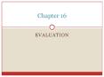 Evaluation