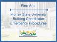 Murray State University Building Coordinator Emergency Procedures