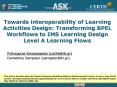Towards interoperability of Learning Activities Design: Transforming BPEL Workflows to IMS Learning