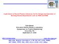 Implications of Recent Physics Advances for the Design and Operation of Burning Plasma Experiments s