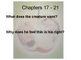 Chapters 17 21