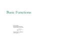 Basic Functions