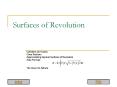 Surfaces of Revolution