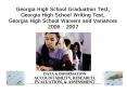 Georgia High School Graduation Test, Georgia High School Writing Test, Georgia High School Waivers a