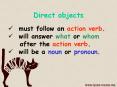 Direct objects