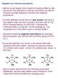 Magnetic and chemical equivalence