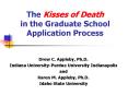 The Kisses of Death in the Graduate School Application Process