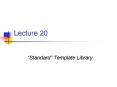 Standard Template Library