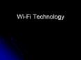 WiFi Technology