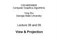 CSC48206820 Computer Graphics Algorithms Ying Zhu Georgia State University