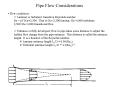 Pipe Flow Considerations