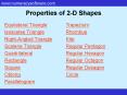 Properties of 2D Shapes