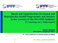 Needs and Opportunities for Sexual and Reproductive Health Programmes and Services in the Context of