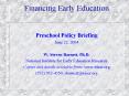 Financing Early Education