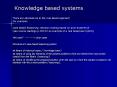 Knowledge based systems