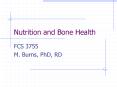 Nutrition and Bone Health