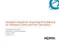 Simulation Results for Three State PCN Marking for Admission Control and Flow Termination