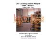 Our Country and Its People Unit 6, Lesson 7 Open Court 2002