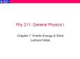 Phy 211: General Physics I