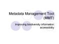 Metadata Management Tool MMT