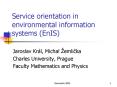 Service orientation in environmental information systems EnIS
