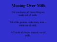 Mooing Over Milk